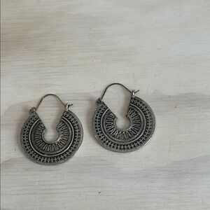 Elegant Silver Hoop Earrings